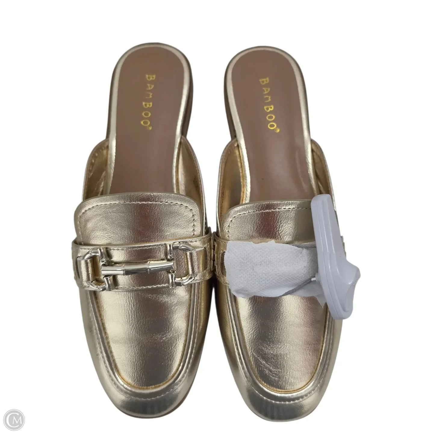 Shoes Flats By Bamboo In Gold, Size: 7.5