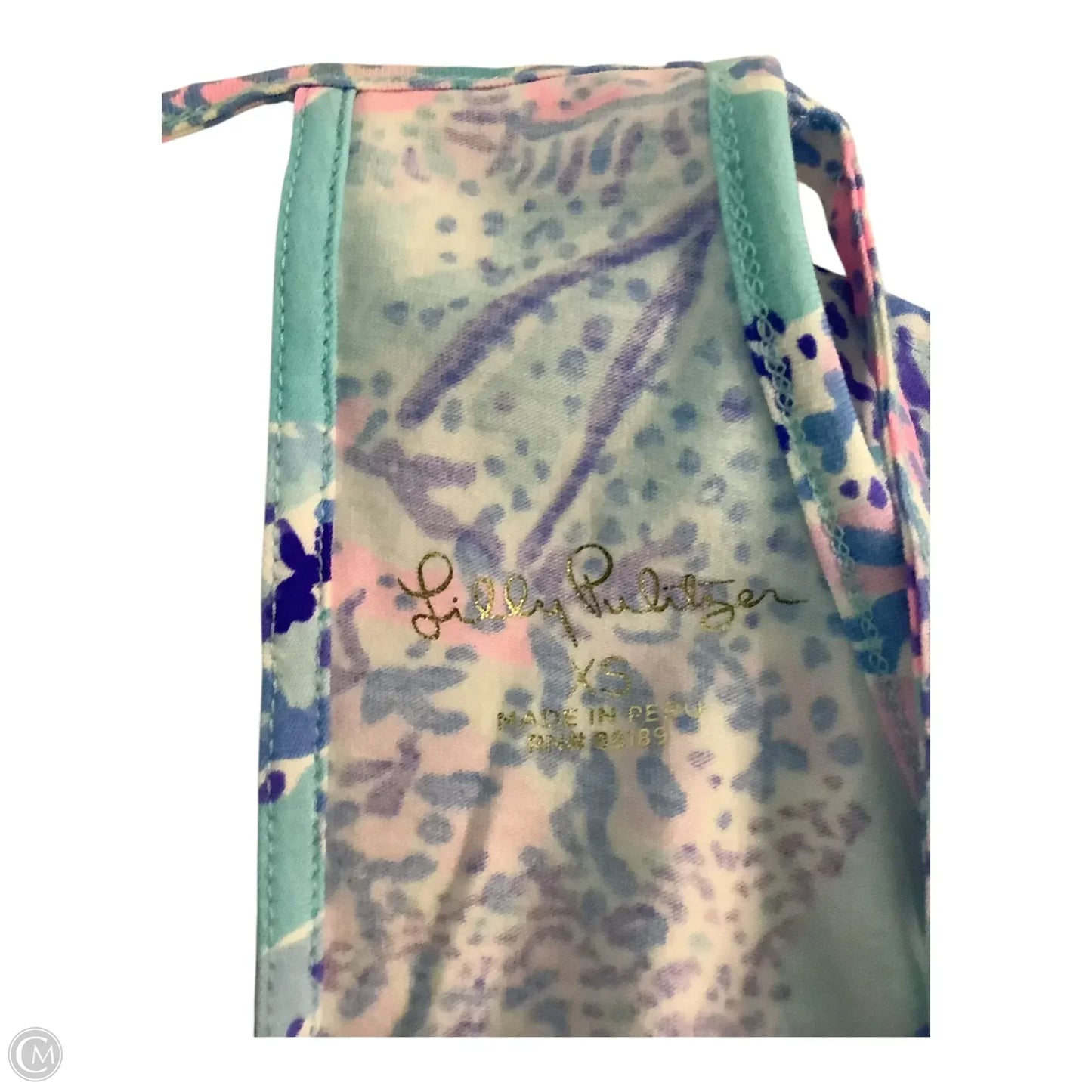 Top Sleeveless Designer By Lilly Pulitzer In Blue, Size: Xs