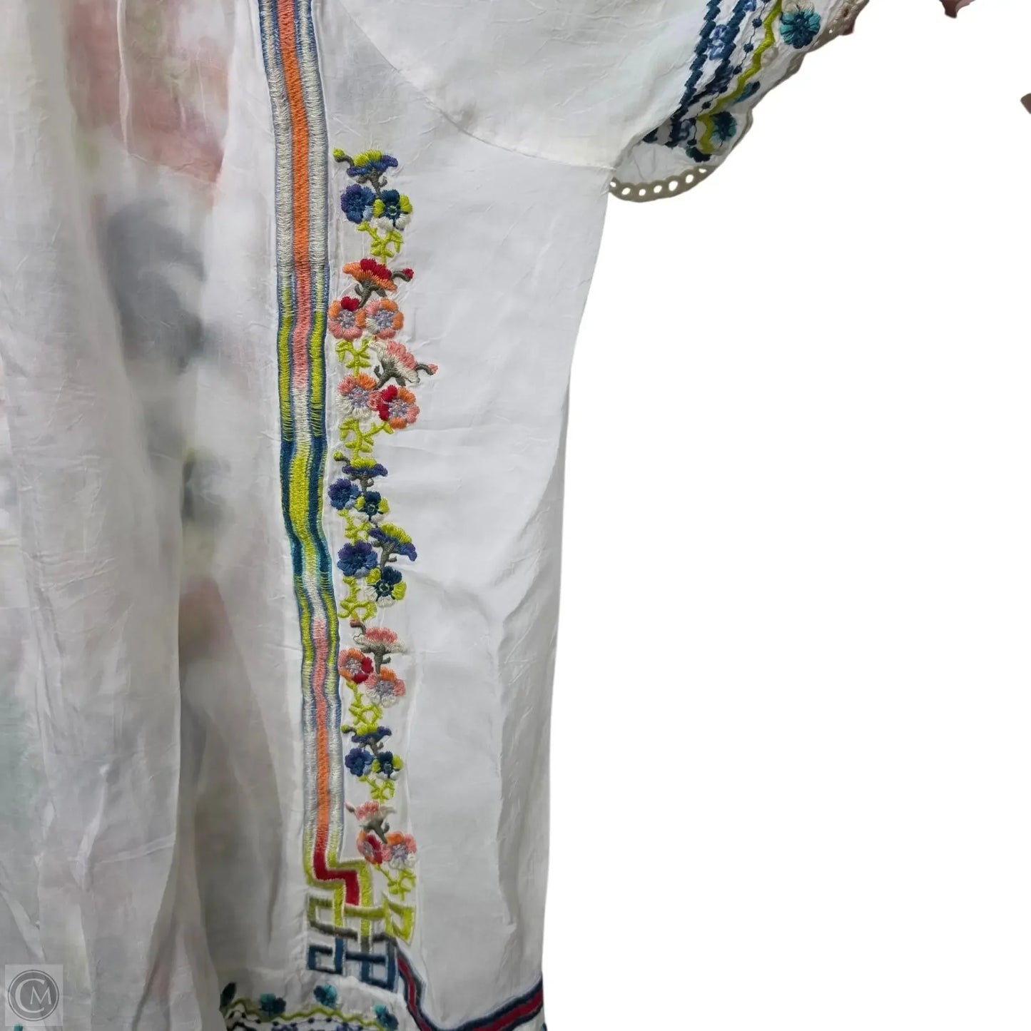 Top Short Sleeve Designer By Johnny Was In Floral Print, Size: S