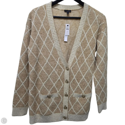 Sweater Cardigan By Talbots In Gold, Size: S