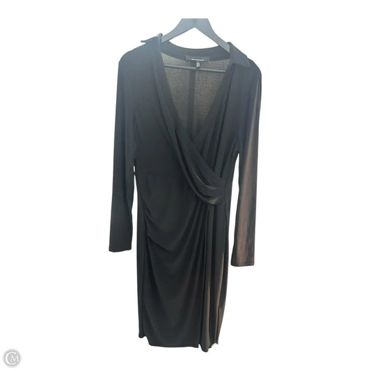 Dress Casual Midi By White House Black Market In Black, Size: 14