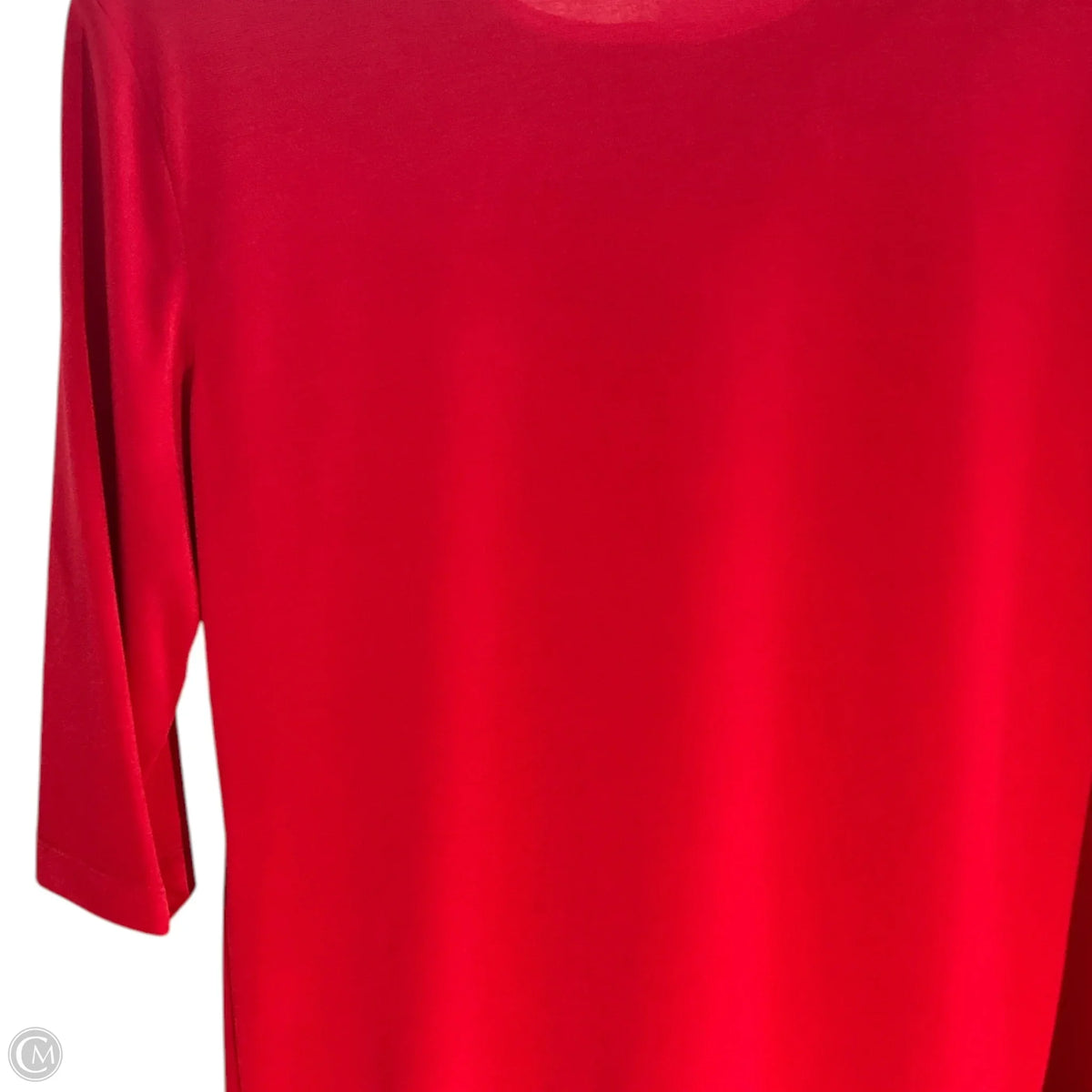 Top Long Sleeve Basic By Doncaster In Red, Size: L