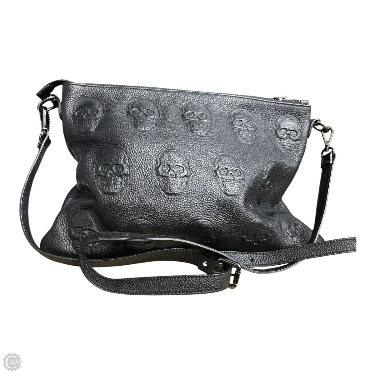 Handbag Leather By 10 PELLE, Size: Medium