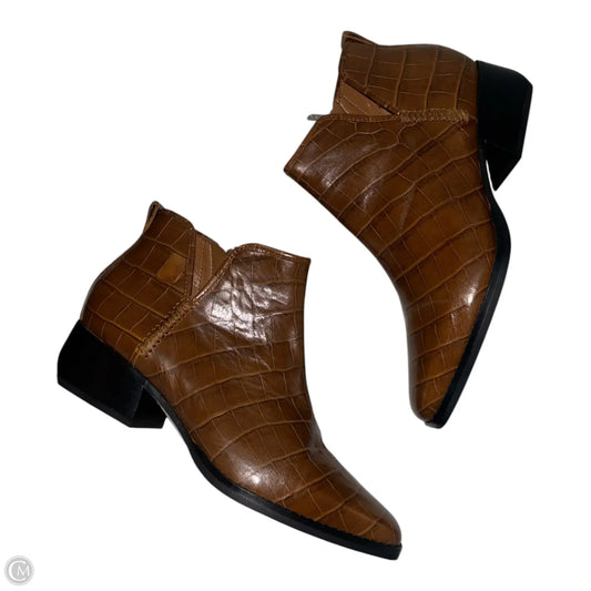 Boots Ankle Flats By Franco Sarto In Brown, Size: 8.5