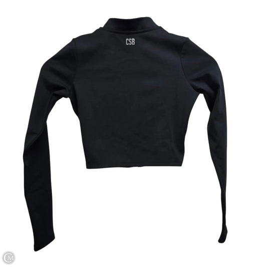 Athletic Top Long Sleeve Collar By Clothes Mentor In Black, Size: Xs
