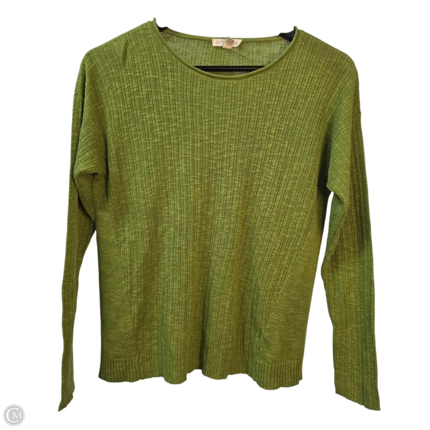 Top Long Sleeve Basic By Eileen Fisher In Green, Size: Sp