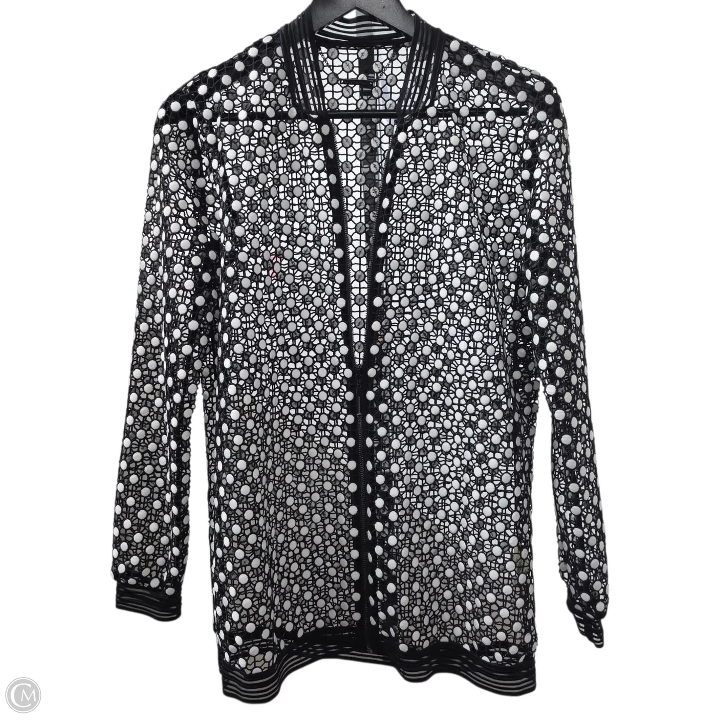 Blazer By Elie Tahari In Black & White, Size: Xs