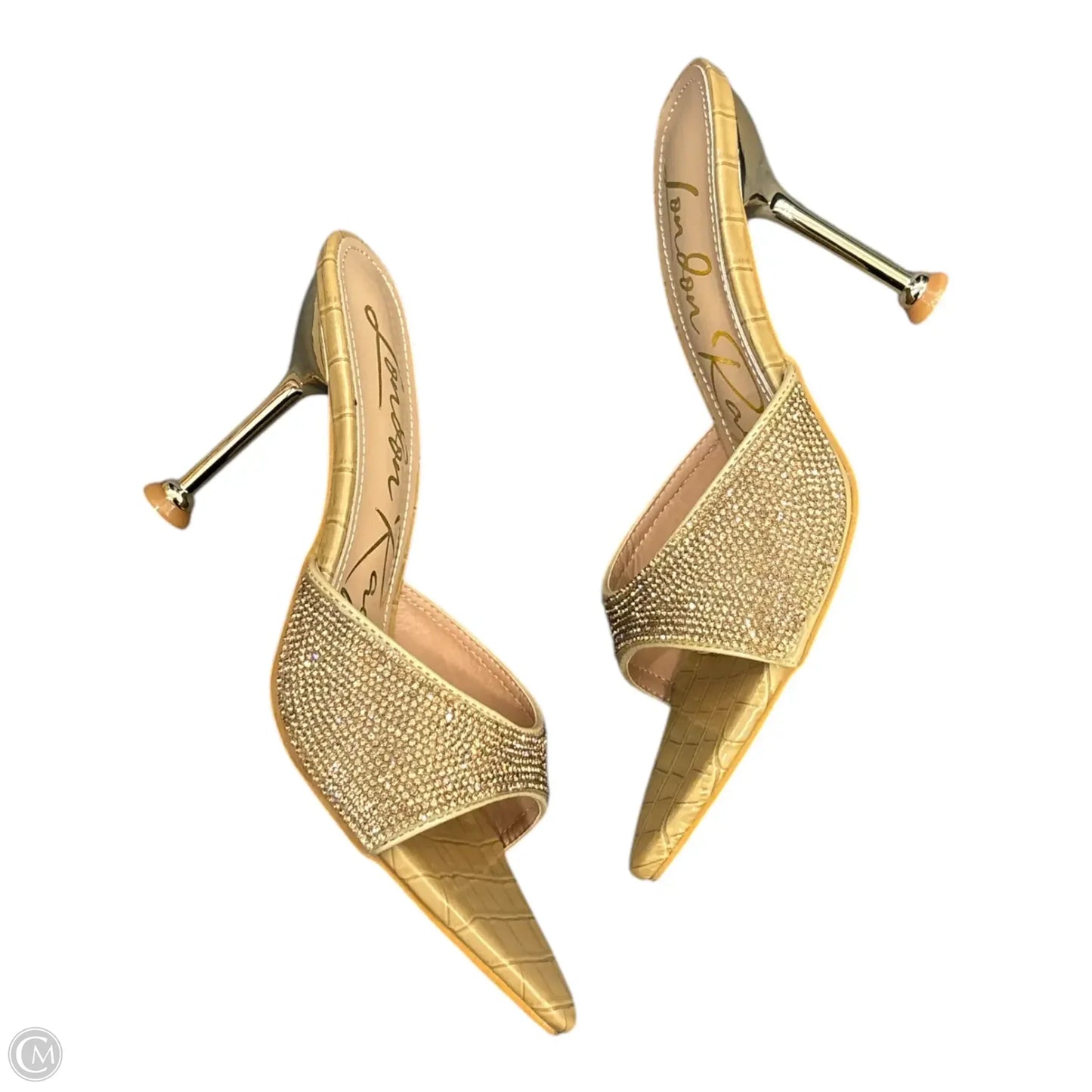 Shoes Heels Stiletto By Clothes Mentor In Gold, Size: 6