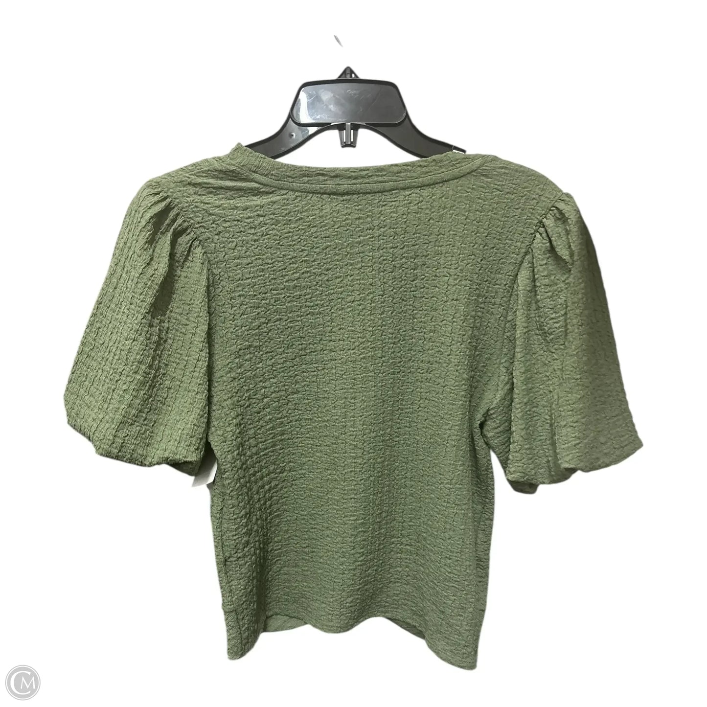 Top Short Sleeve Basic By Nine West Apparel In Green, Size: M