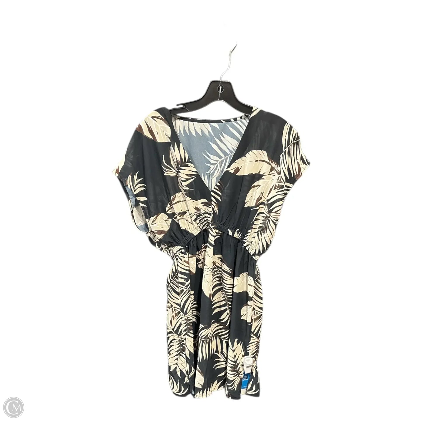 Swimwear Cover-up By Cupshe In Black & Tan, Size: S