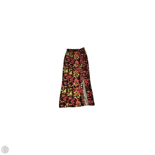 Skirt Maxi By Open Edit In Black & Pink, Size: Xs