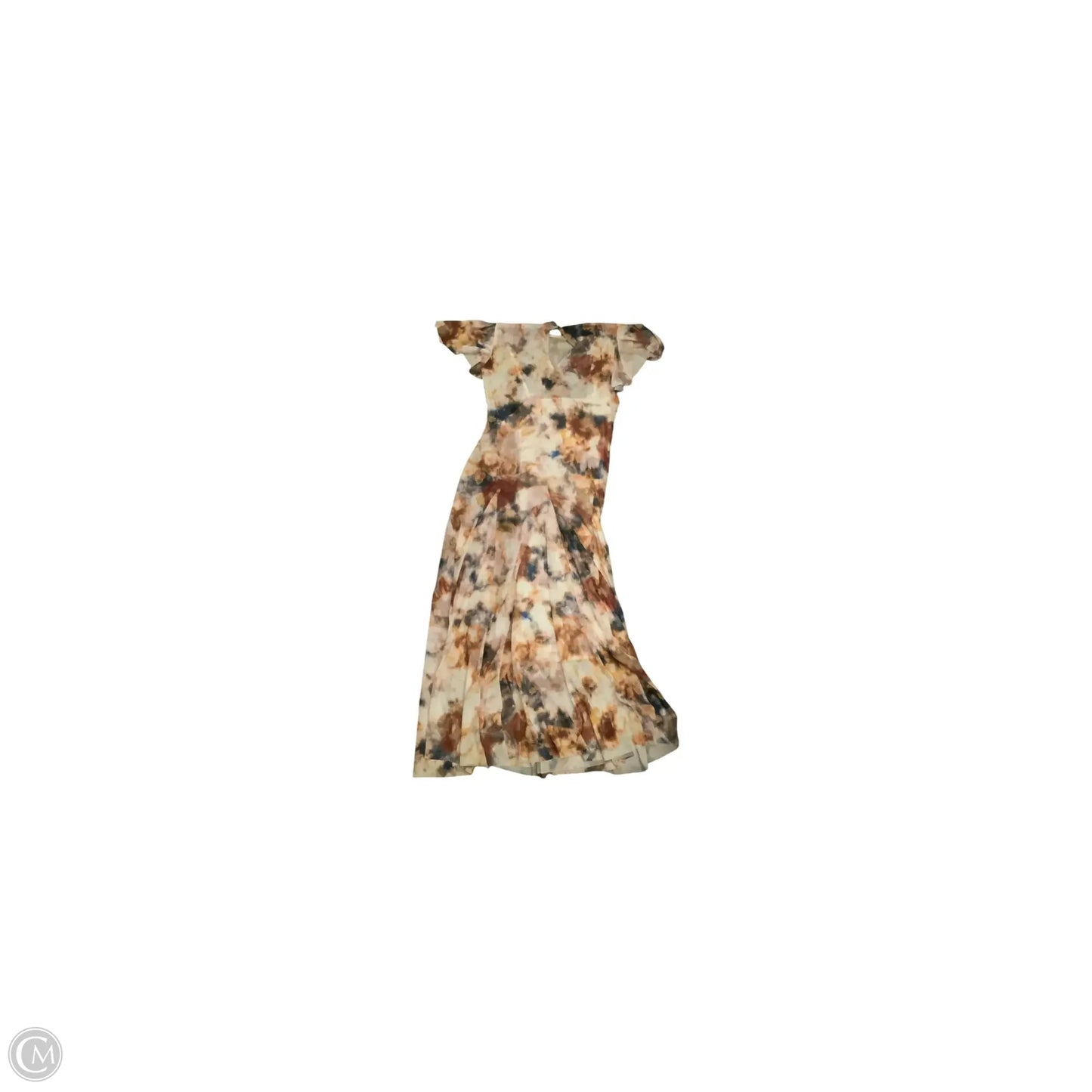 Dress Casual Maxi By Steve Madden In White & Yellow, Size: 6