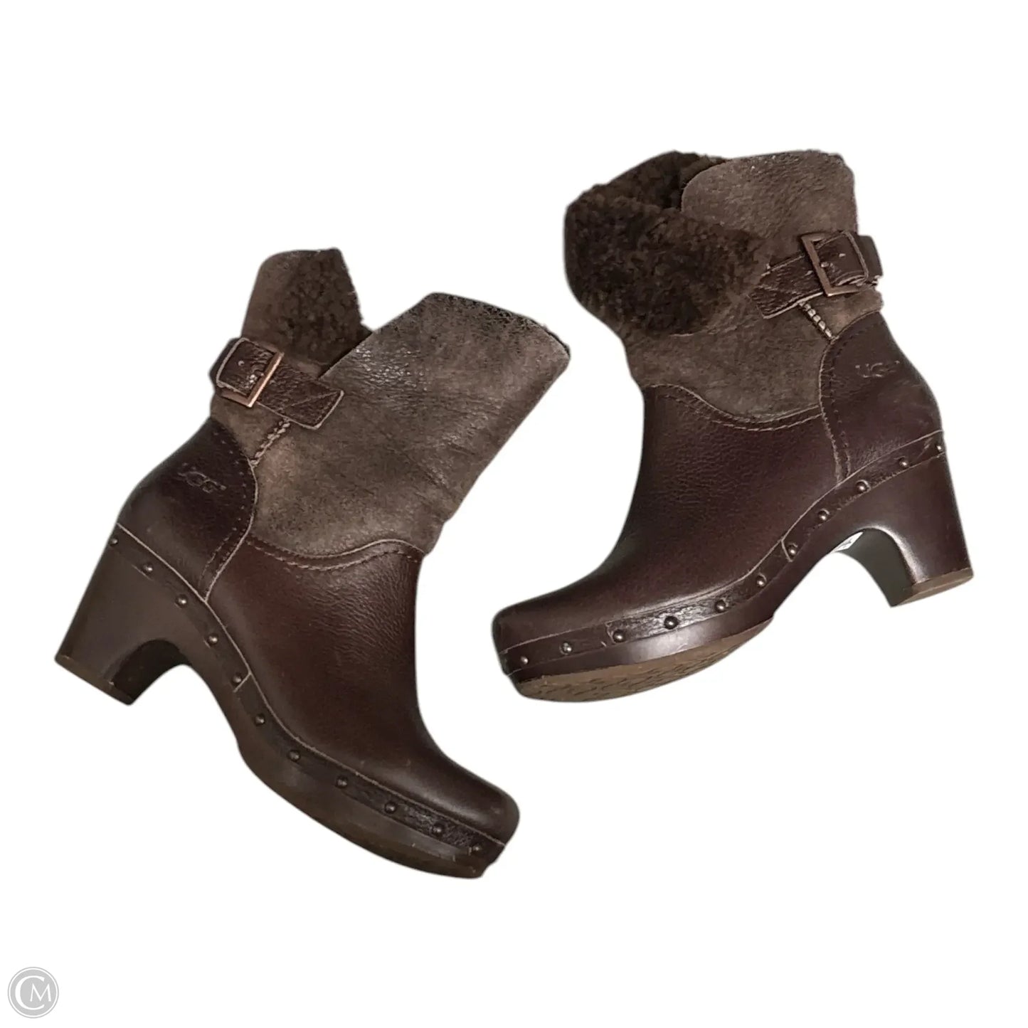 Boots Designer By Ugg In Brown, Size: 7