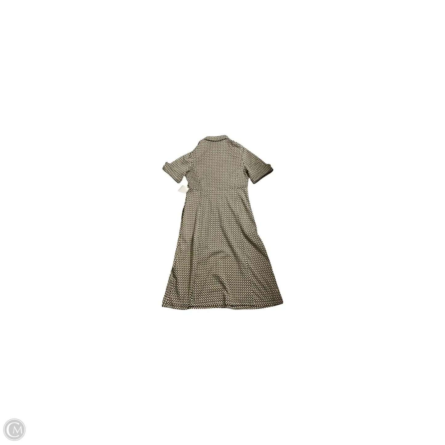 Dress Casual Midi By Max Studio In Black & Cream, Size: M