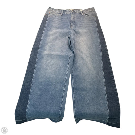 Jeans Wide Leg By Jessica Simpson In Blue, Size: 16