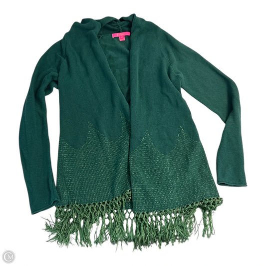 Sweater Cardigan Designer By Lilly Pulitzer In Green, Size: M