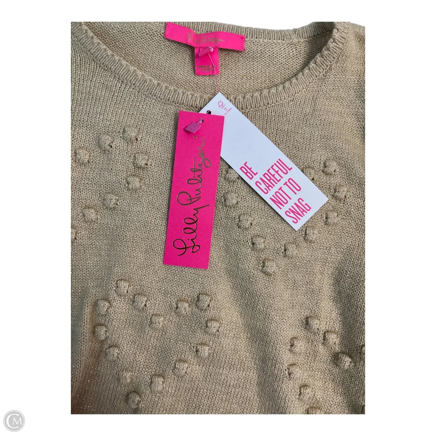 Sweater Designer By Lilly Pulitzer In Gold, Size: L