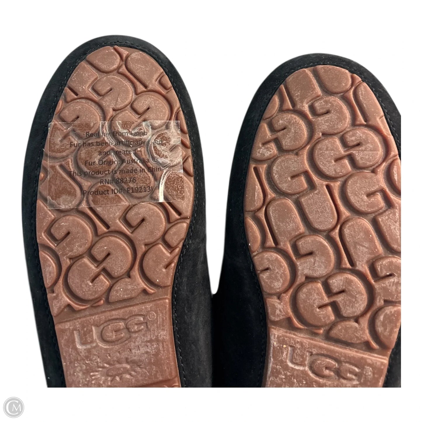 Slippers Designer By Ugg In Animal Print, Size: 10