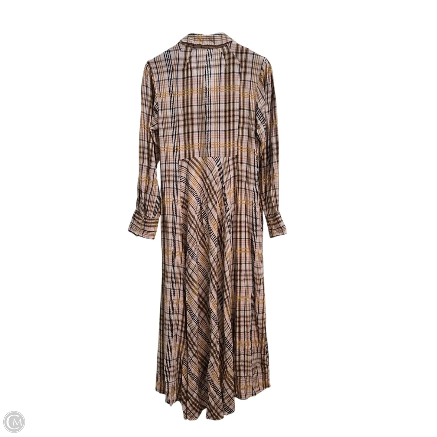 Dress Casual Maxi By Free People In Plaid Pattern, Size: M