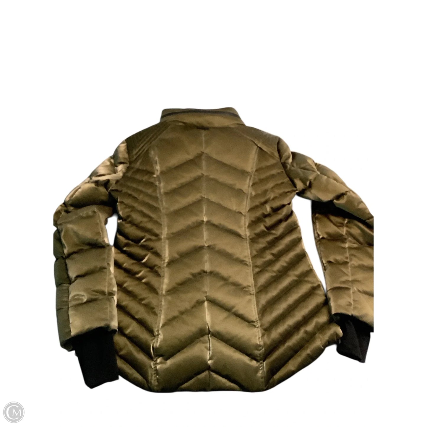 Coat Puffer & Quilted By BLANC NOIR In Gold, Size: L