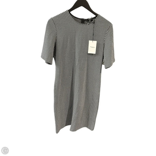 Dress Casual Midi By Theory In Black & White, Size: 12