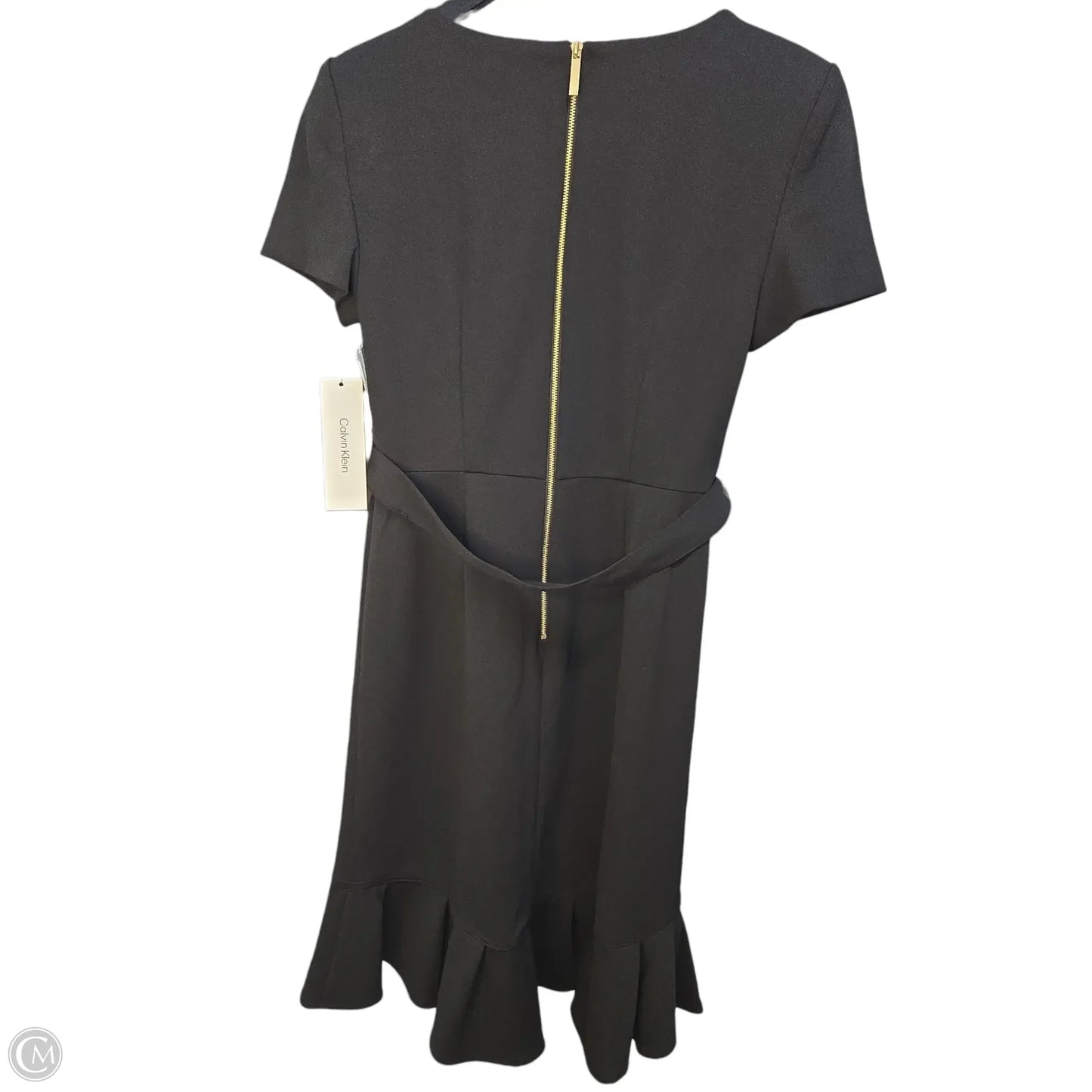 Dress Casual Midi By Calvin Klein In Black, Size: 6