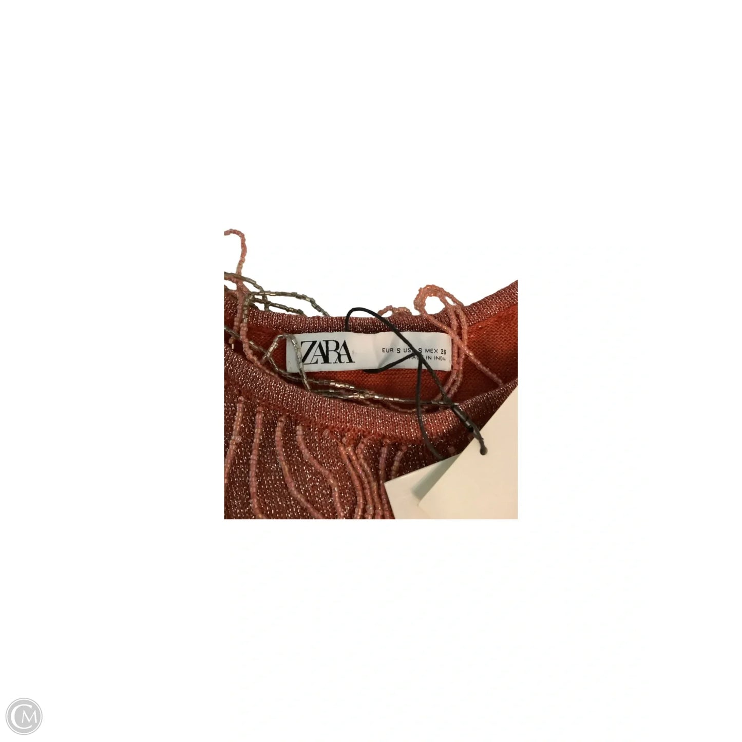 Dress Party Midi By Zara In Orange, Size: S