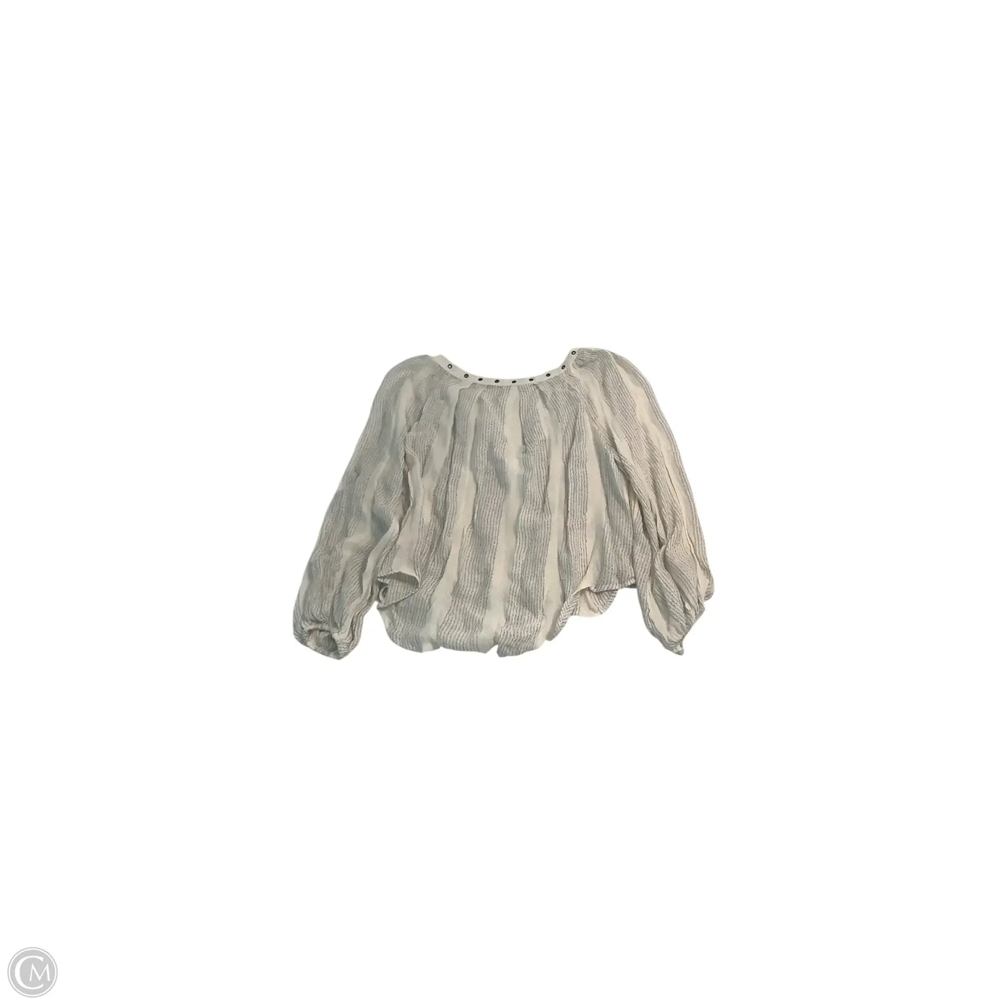 Top Long Sleeve By Free People In Striped Pattern, Size: S