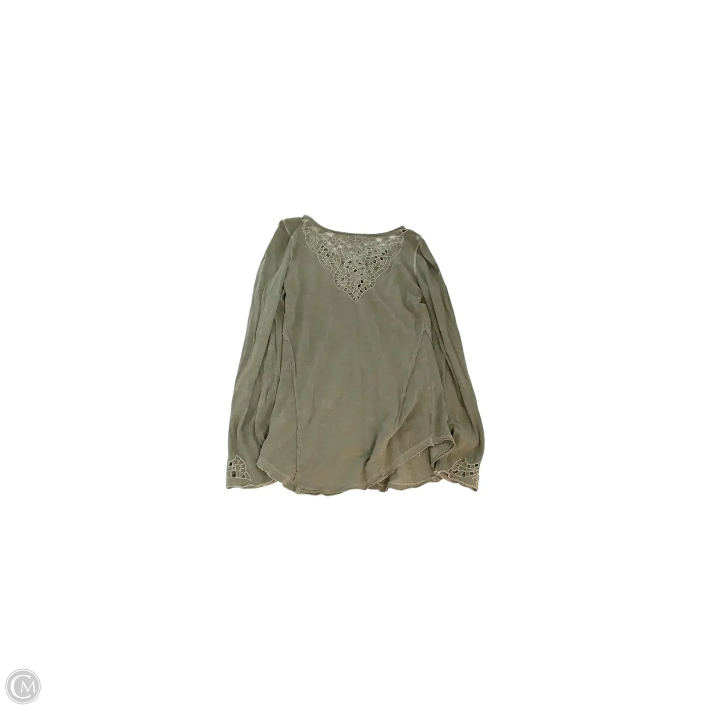 Top Long Sleeve By Free People In Green, Size: M