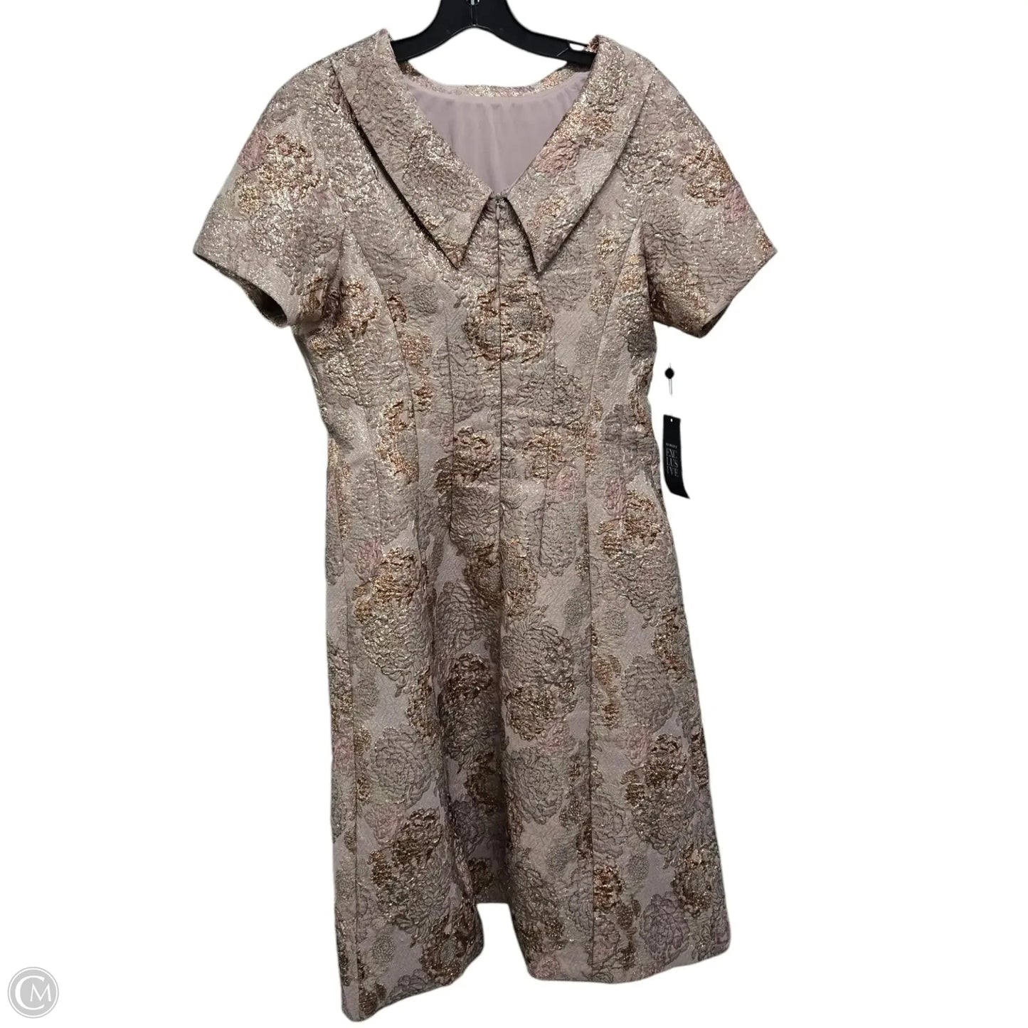 Dress Casual Midi By Clothes Mentor In Beige, Size: 8