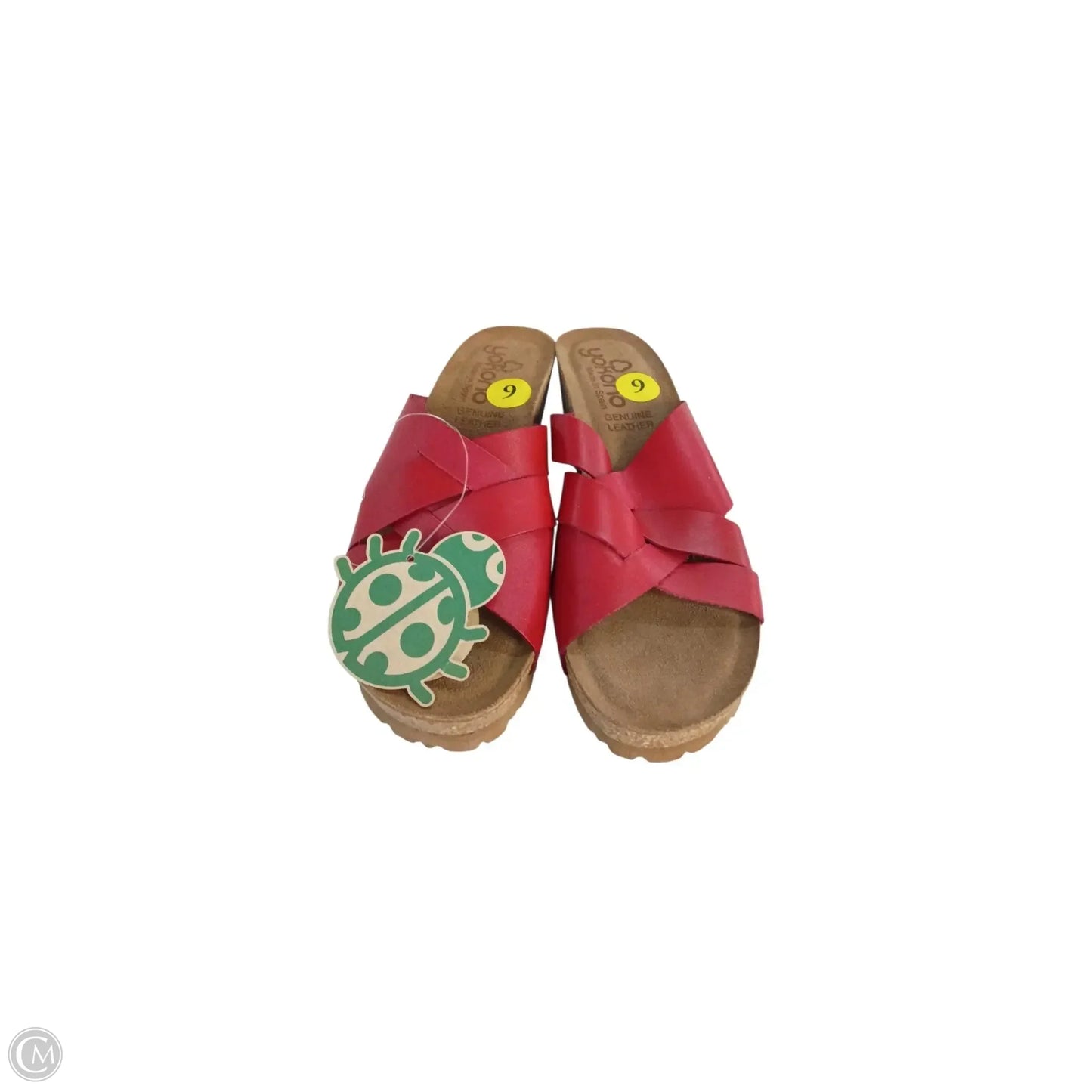 Sandals Heels Platform By Clothes Mentor In Red, Size: 9