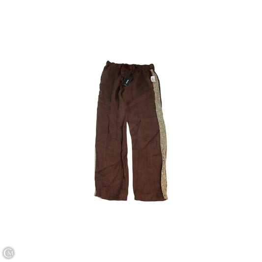 Pants Linen By Venti6 In Brown, Size: M