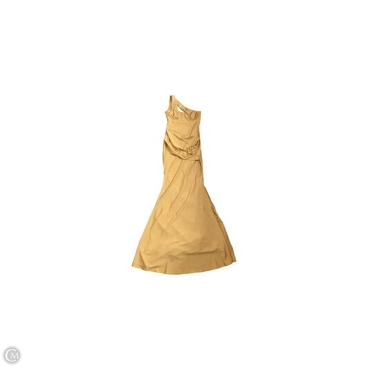 Dress Party Long By Fashion Nova In Gold, Size: S