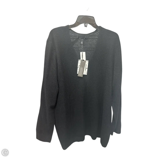 Sweater Cashmere By 41 Hawthorn In Black, Size: 2x