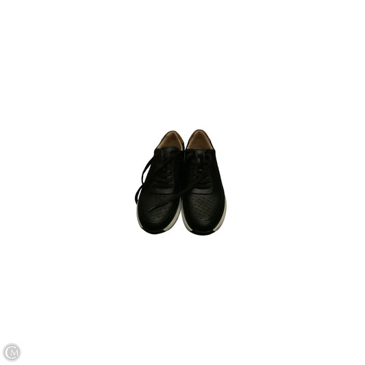 Shoes Flats By Clarks In Black & Tan, Size: 9
