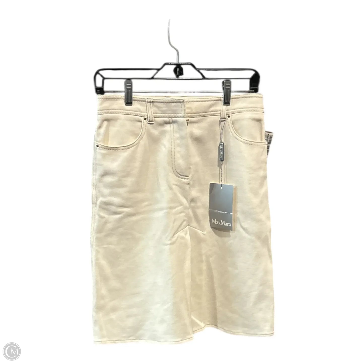 Skirt Designer By Max Mara In Cream, Size: 4