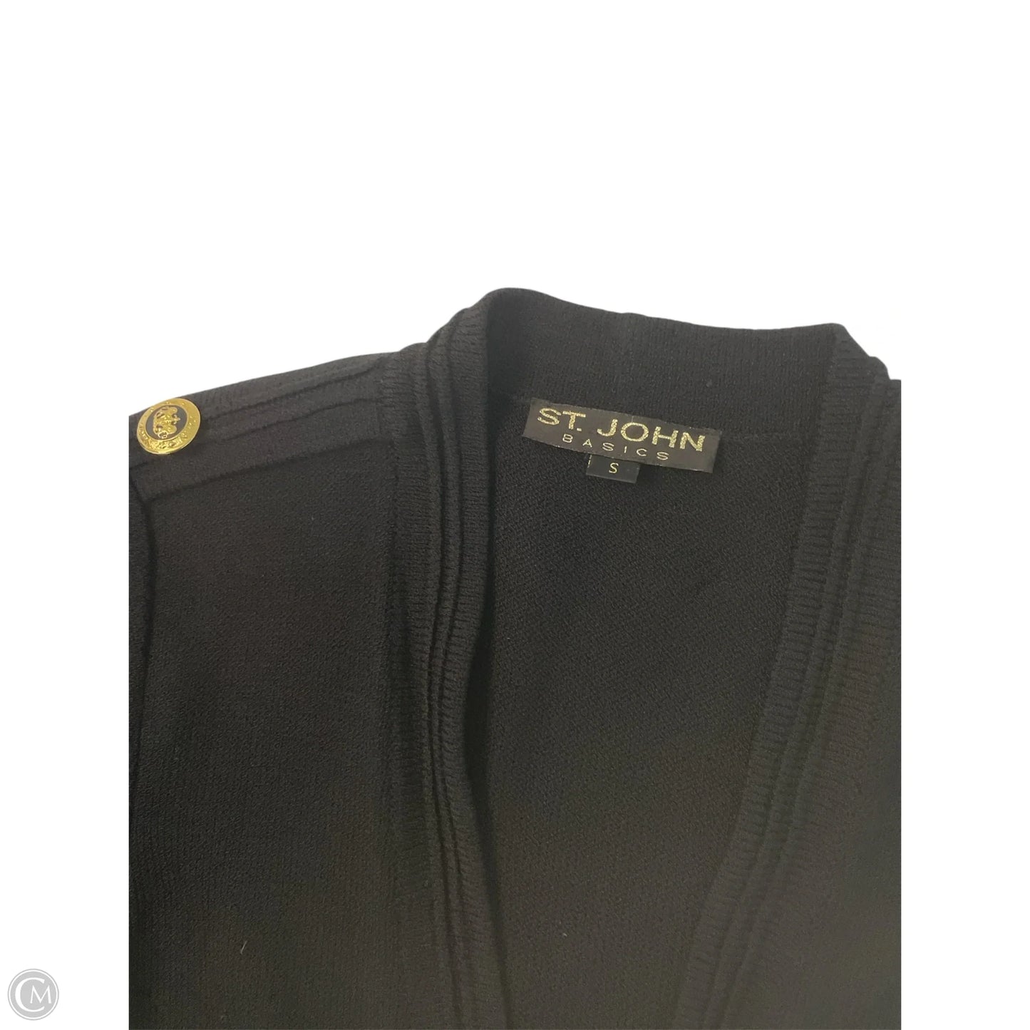 Blazer Luxury Designer By St John Collection In Black, Size: S