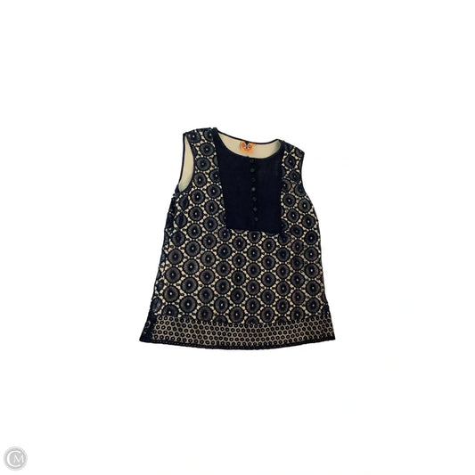 Top Sleeveless Designer By Tory Burch In Navy, Size: 10