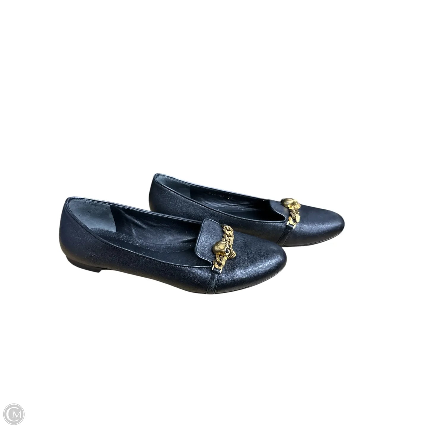 Shoes Luxury Designer By Alexander Mcqueen In Black & Gold