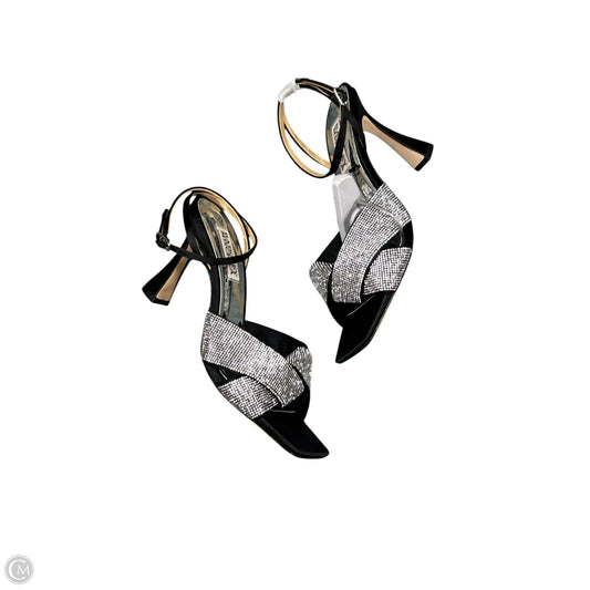 Shoes Heels Stiletto By Badgley Mischka In Black & Silver, Size: 9