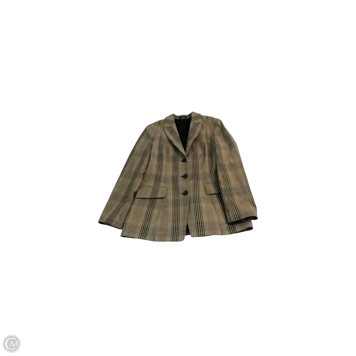 Blazer By Theory In Plaid Pattern, Size: 12