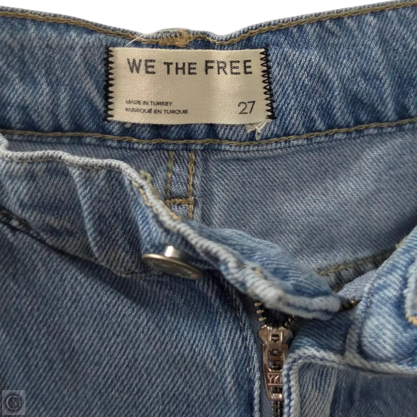 Jeans Wide Leg By We The Free In Blue Denim, Size: 4