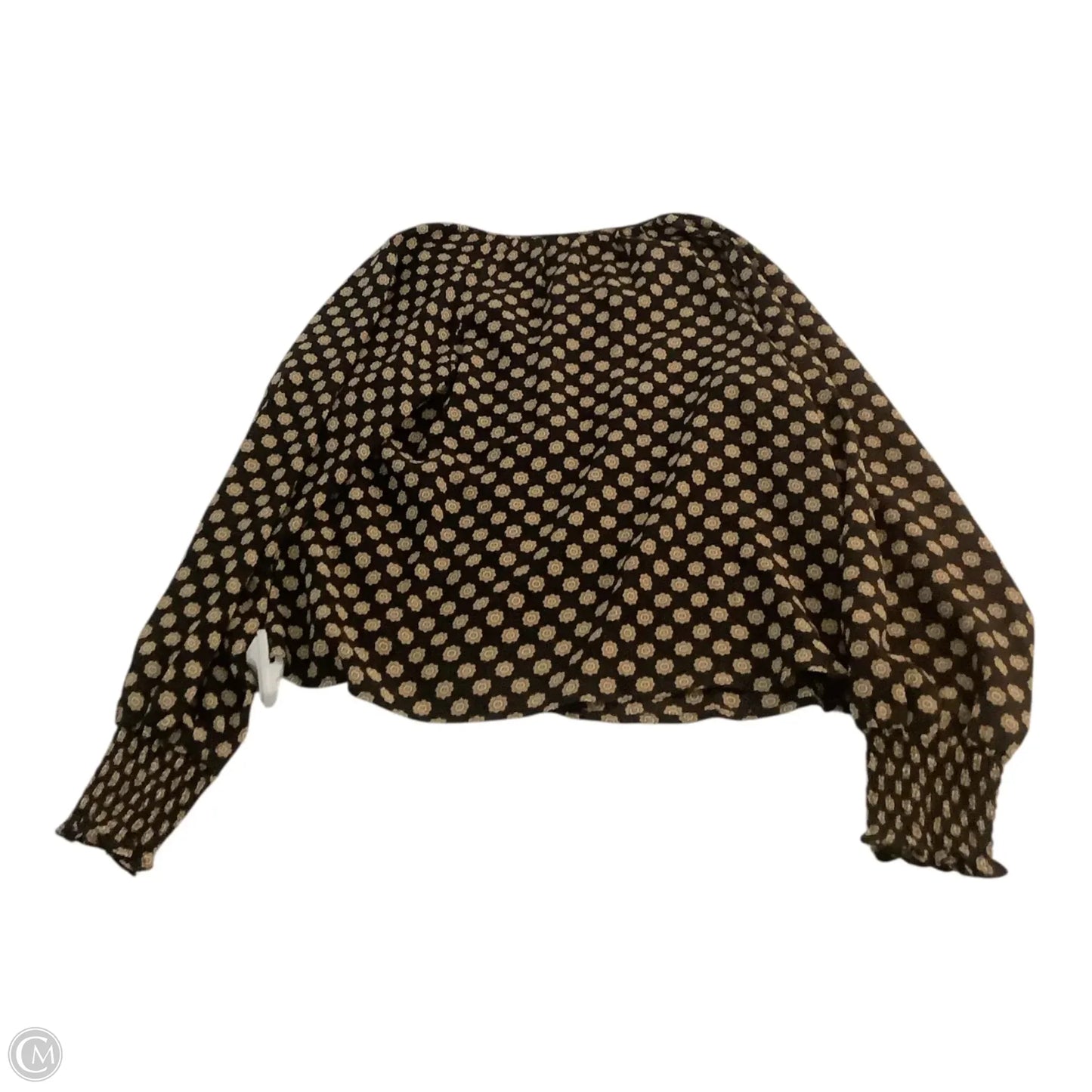 Top Long Sleeve Basic By Sanctuary In Black & Tan, Size: M
