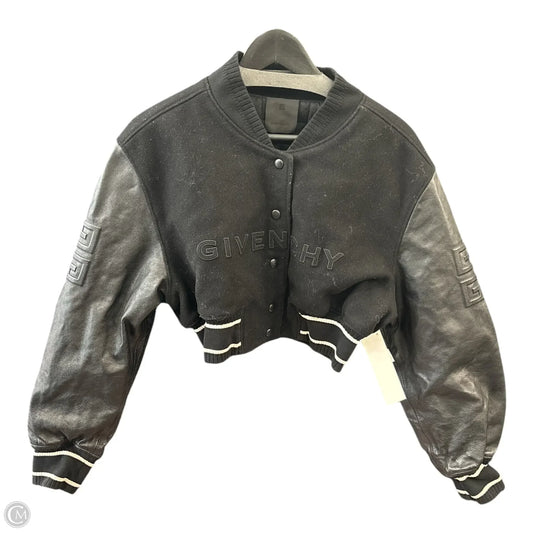 Jacket Luxury Designer By Givenchy In Black, Size: 0
