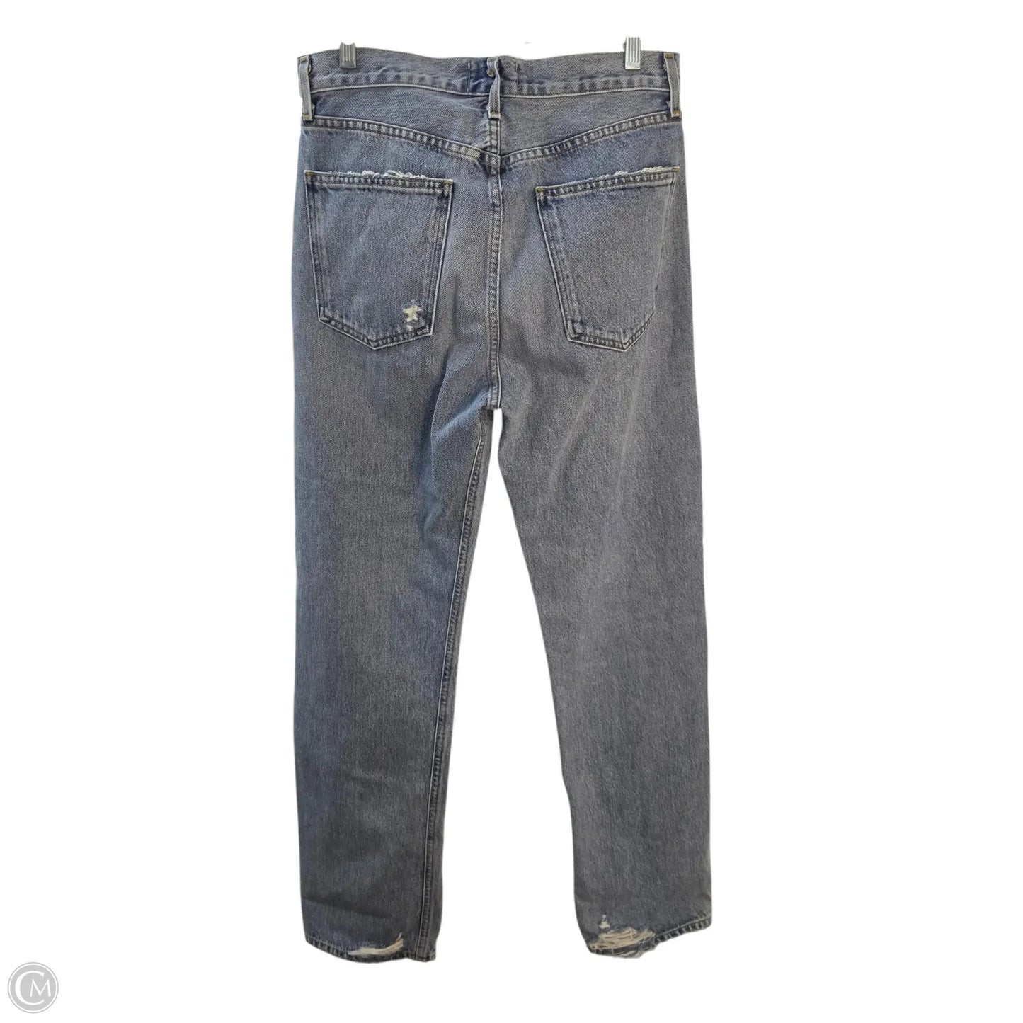 Jeans Straight By Agolde In Blue Denim, Size: 6