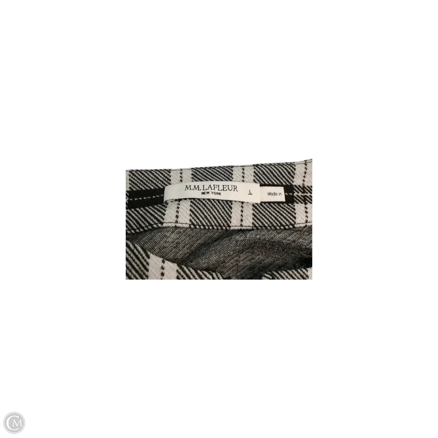 Top Long Sleeve By Cma In Plaid Pattern, Size: L