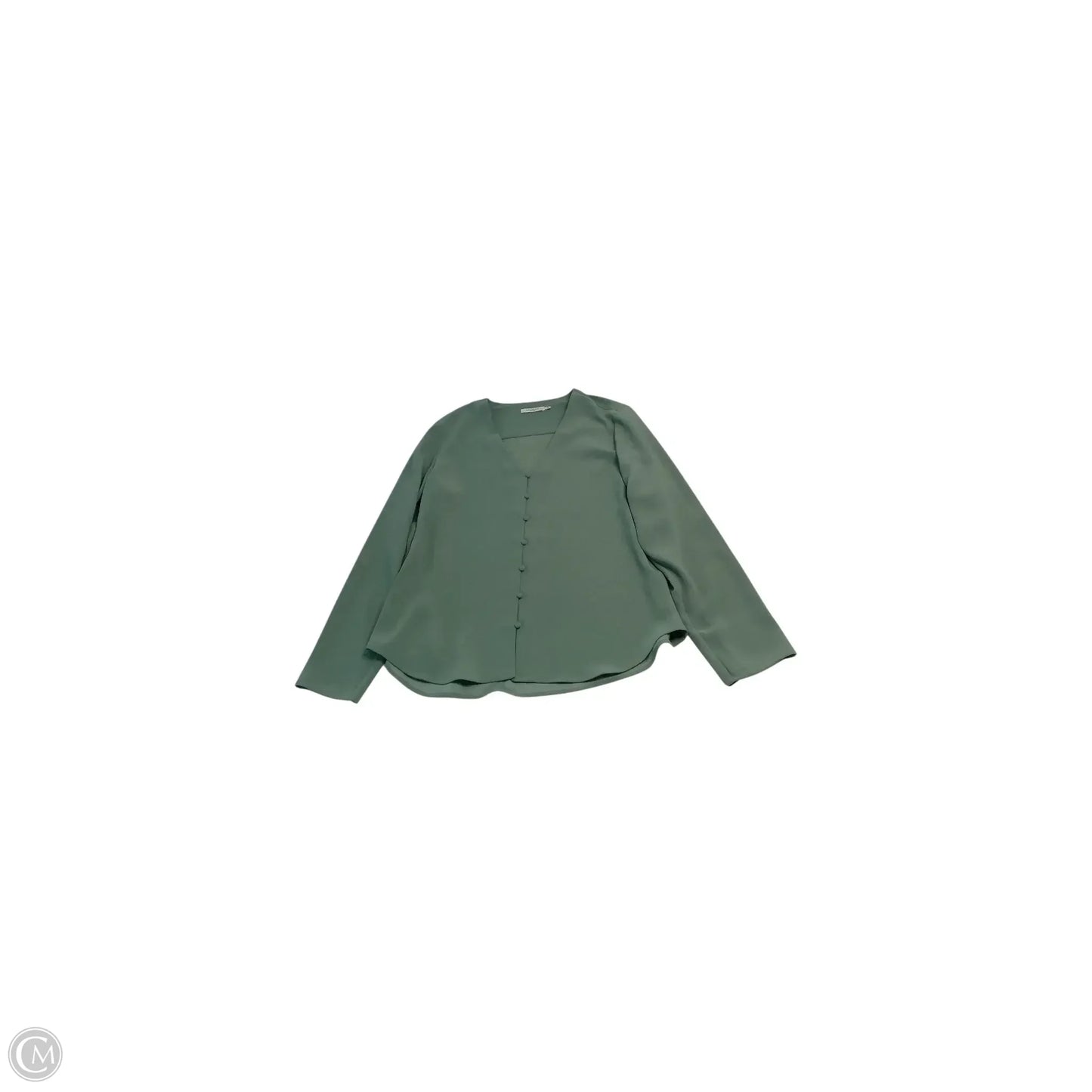 Top Long Sleeve By Cma In Green, Size: L