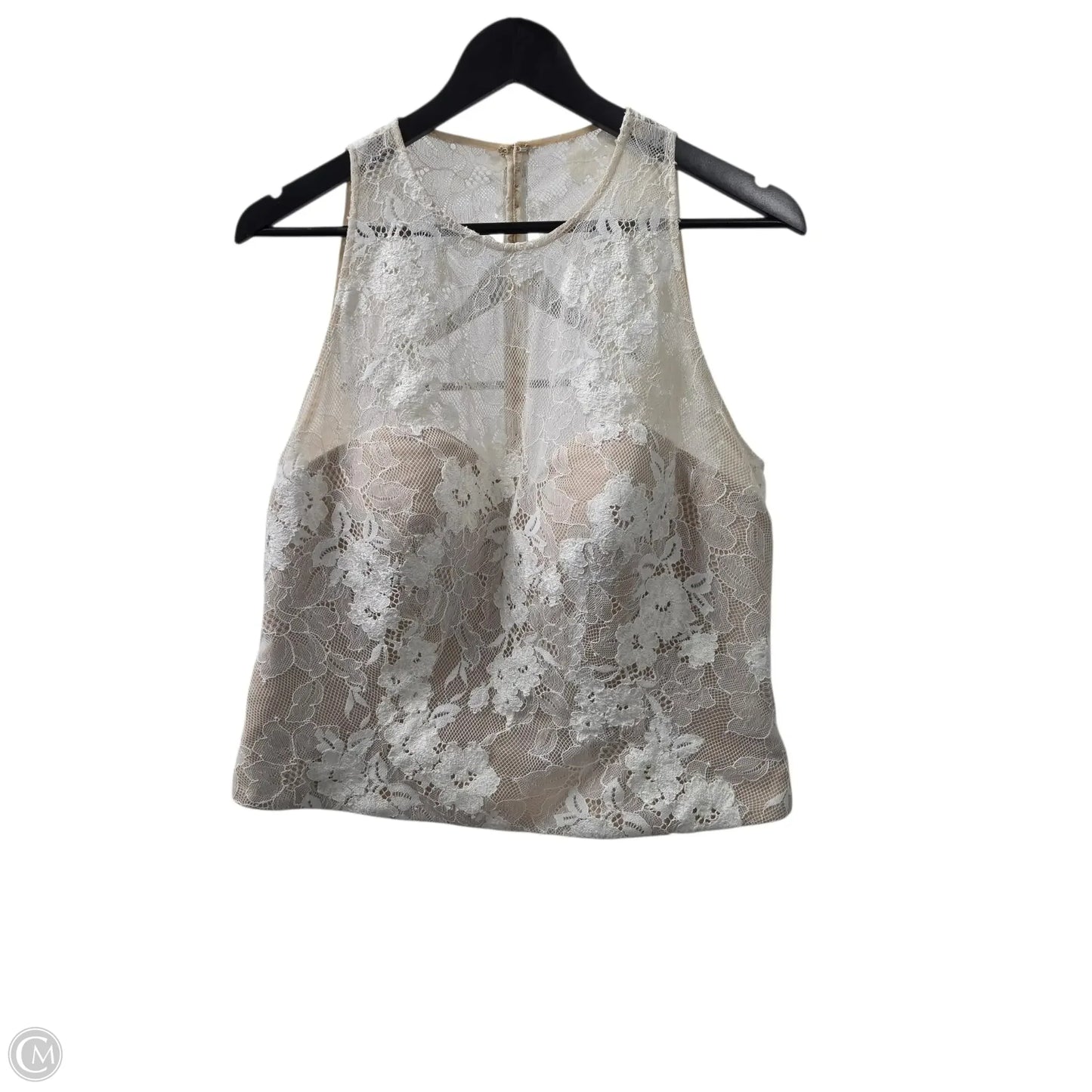 Top Sleeveless By Clothes Mentor In White, Size: 16