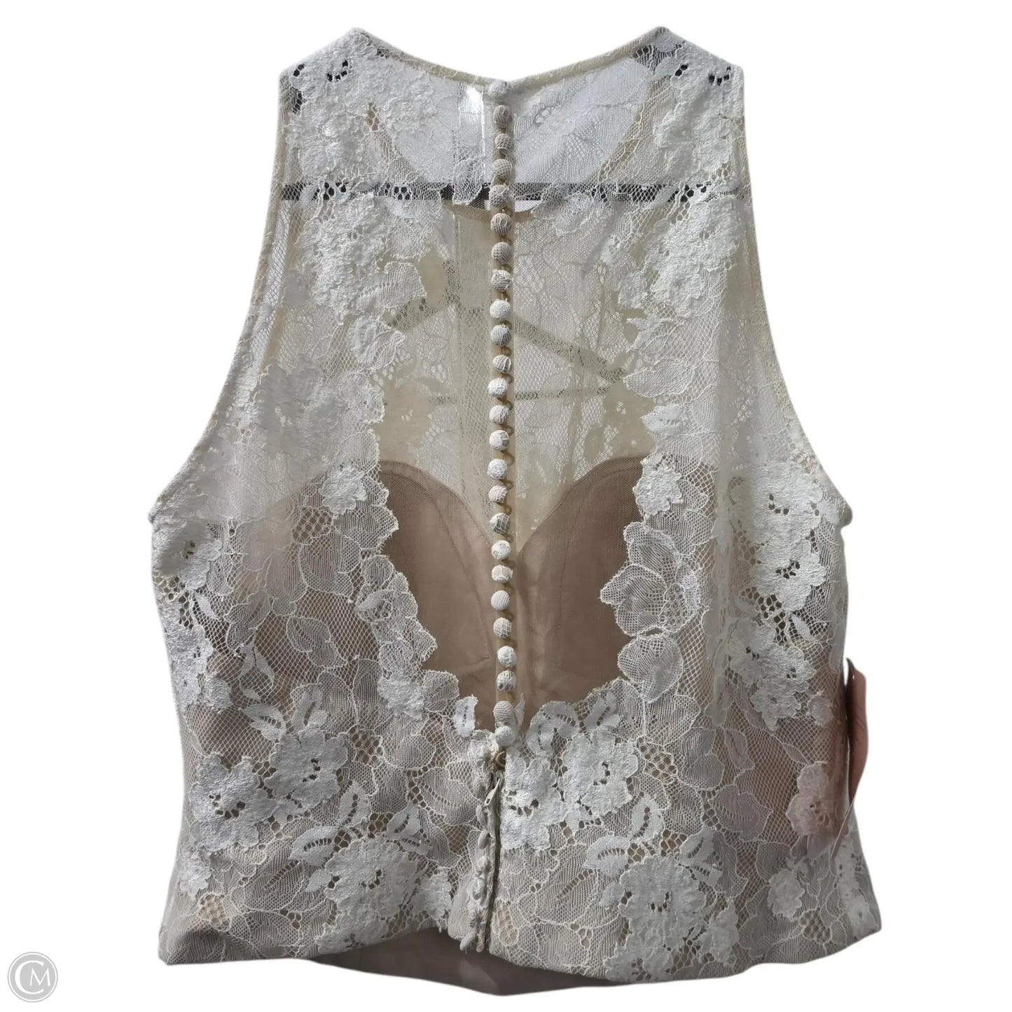 Top Sleeveless By Clothes Mentor In White, Size: 16