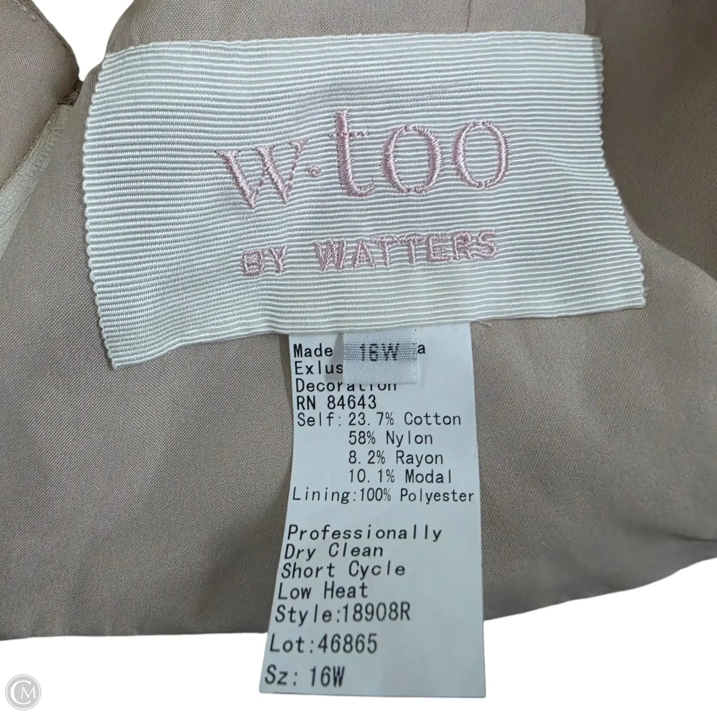 Top Sleeveless By Clothes Mentor In White, Size: 16